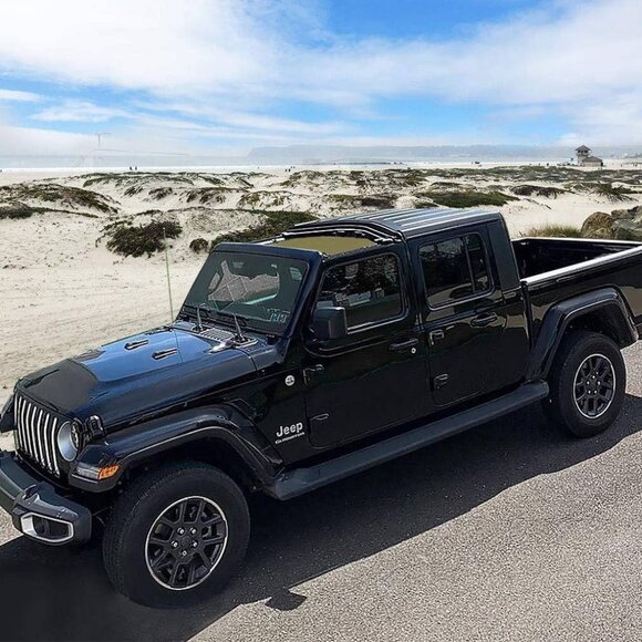 Shadeidea Front Sun Shade for Jeep Gladiator JT (2018–2023) – Tank‎ Green - Picture 8 of 8